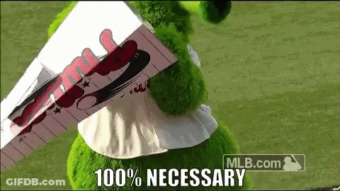 Green Stuffed Animal With MLB.com Logo GIF