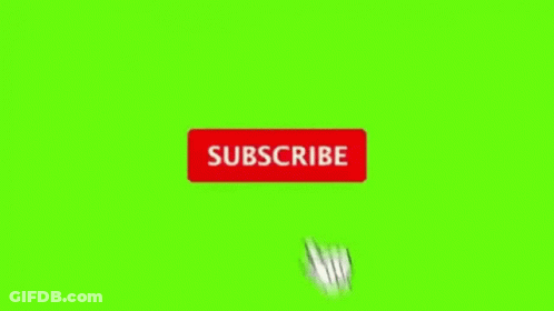 Green Subscribe Button With Mouse Cursor GIF