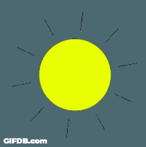 Green Sun Sticker GIF