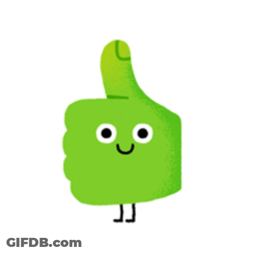 Green Thumb Cartoon Okay GIF