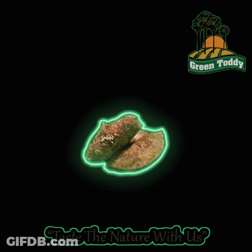 Green Toddy Logo Saying Taste The Nature With Us GIF