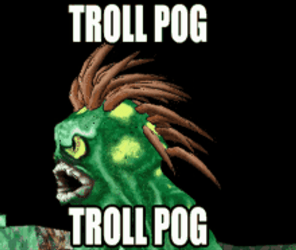 Green Troll Pog GIF