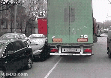 Green Truck With License Plate Starting With A GIF