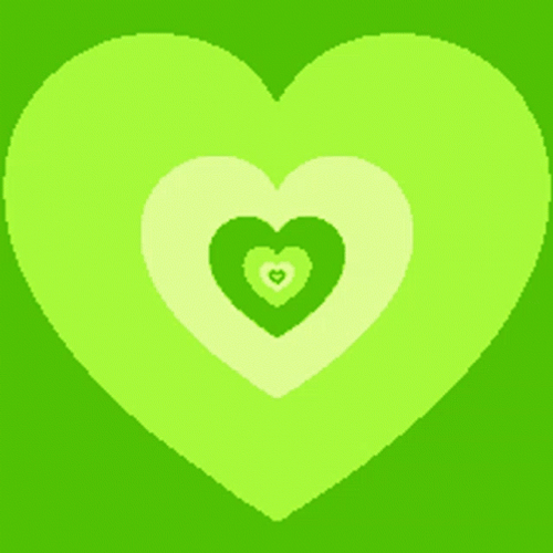 Green Tunnel Heart GIF