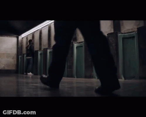 Green Urinals In Restroom GIF
