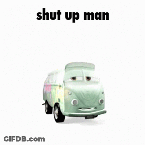 Green Van Shut Up Man GIF