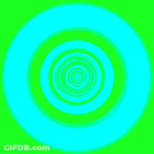 Green Vector Circle Spiral Loop GIF