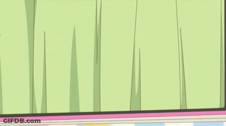 Green Wall Anime Girls GIF