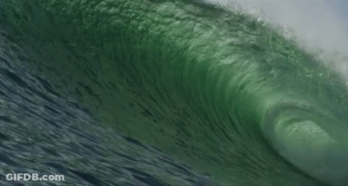 Green Wave In Ocean GIF