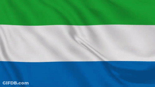 Green White And Blue Flag Flying GIF