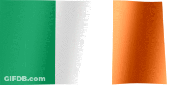 Green White And Orange Flag GIF