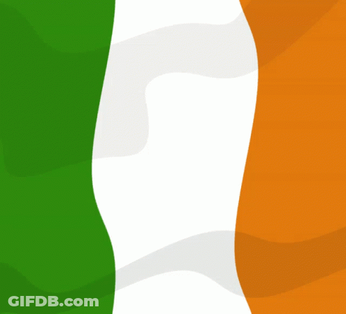 Green White And Orange Flag With Euro Sign GIF