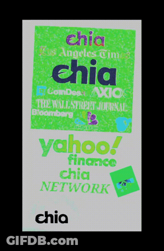 Green White Chia Yahoo Finance Chia Network Poster GIF