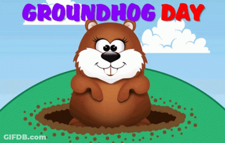 Greet You A Happy Groundhog GIF