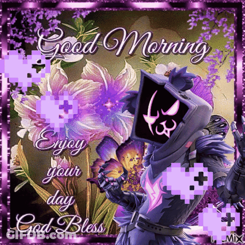 Greeting Card Good Morning And God Bless GIF