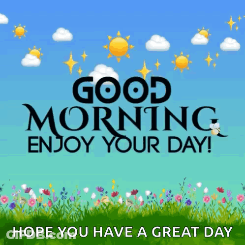 Greeting Card Good Morning Enjoy Your Day GIF