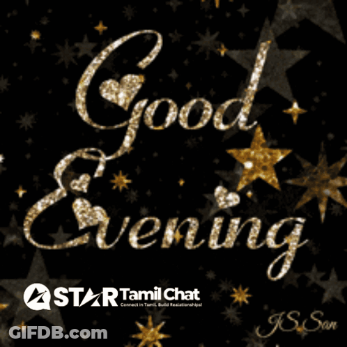 Greeting Card Saying Good Evening GIF