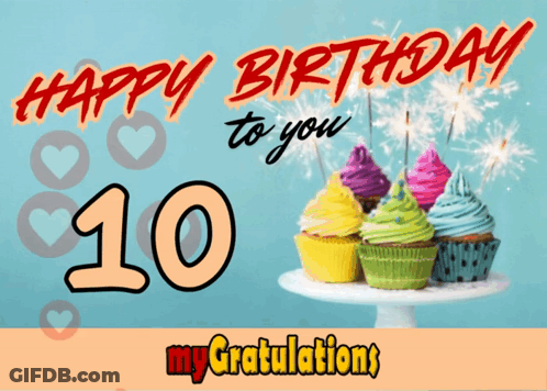 Greeting Card Saying Happy Birthday To You 10 GIF