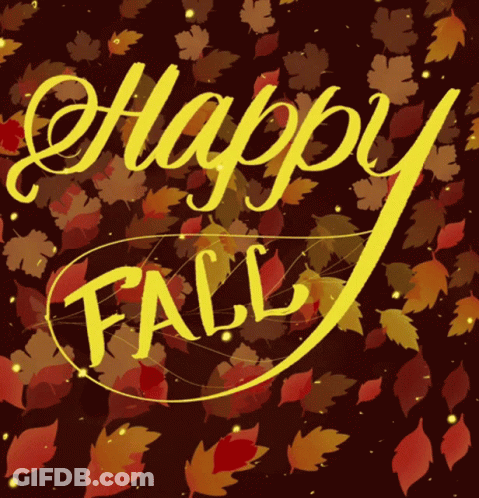 Greeting Card Saying Happy Fall GIF