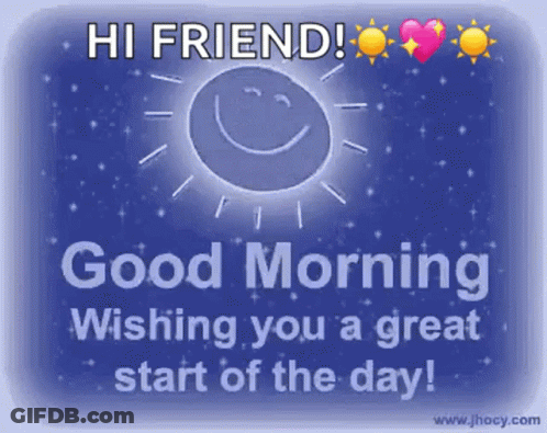 Greeting Card Saying Hi Friend GIF