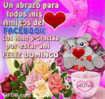 Greeting Card Saying Un Abrazo Para Todos Mis Amigos GIF