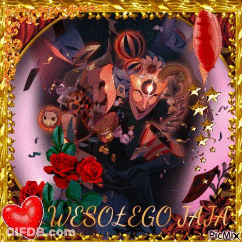Greeting Card Saying Wesolego Hia GIF
