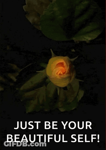 Greeting Card Saying You Are Beautiful With Hearts GIF