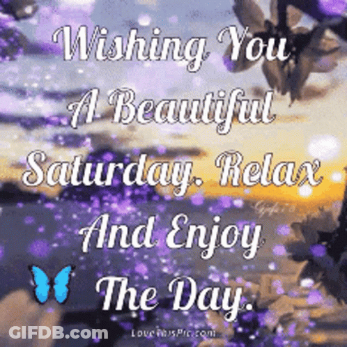 Greeting Card Wishing You A Beautiful Saturday GIF