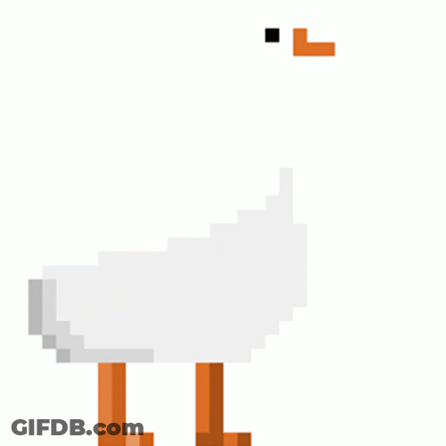 Greeting Pixel Duck Dance GIF