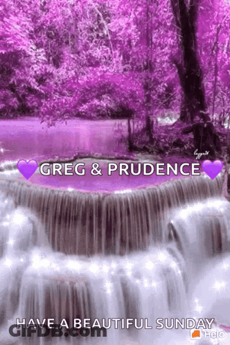 Greg And Prudence Sunday Waterfall GIF