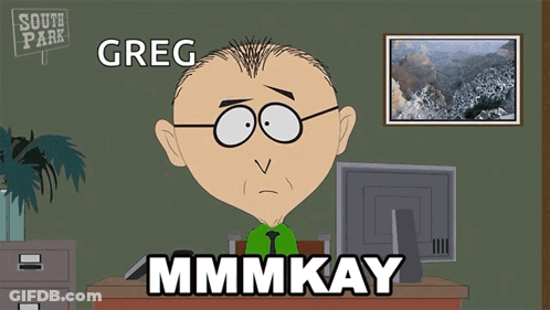 Greg From South Park Sitting At A Desk With A Computer GIF
