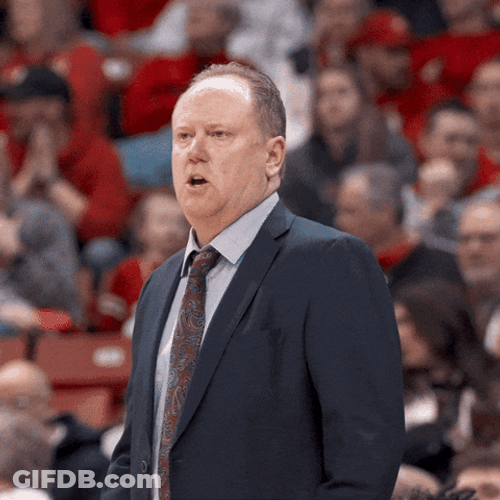 Greg Gard Coaching Wisconsin Badgers GIF