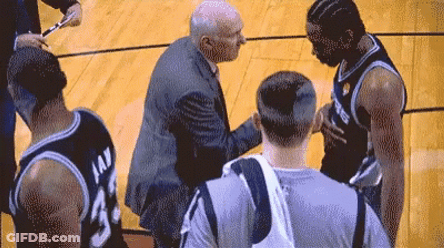 Gregg Popovich Punch Kawhi Leonard GIF