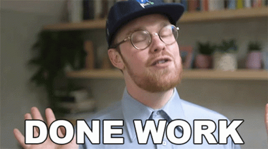 Gregory Brown Finally Done With Work GIF
