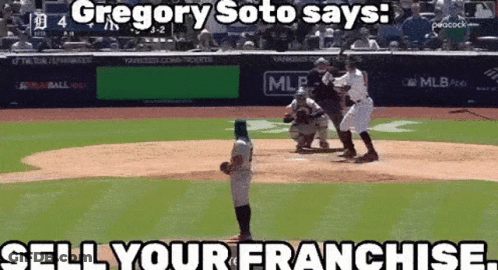 Gregory Soto Pitching Baseball Saying Sell Your Franchise GIF