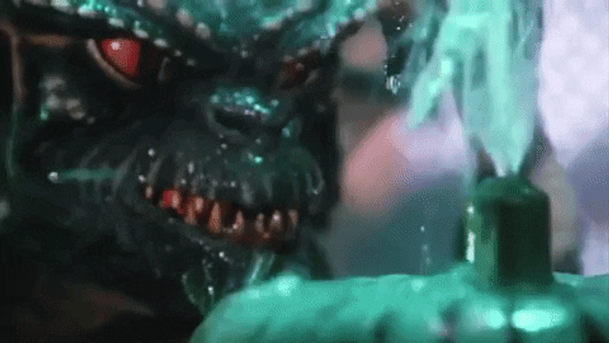 Gremlin Goblin Staring At Fountain GIF