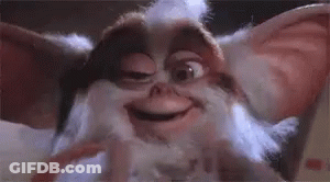 Gremlin Smiling With Eyes Closed GIF