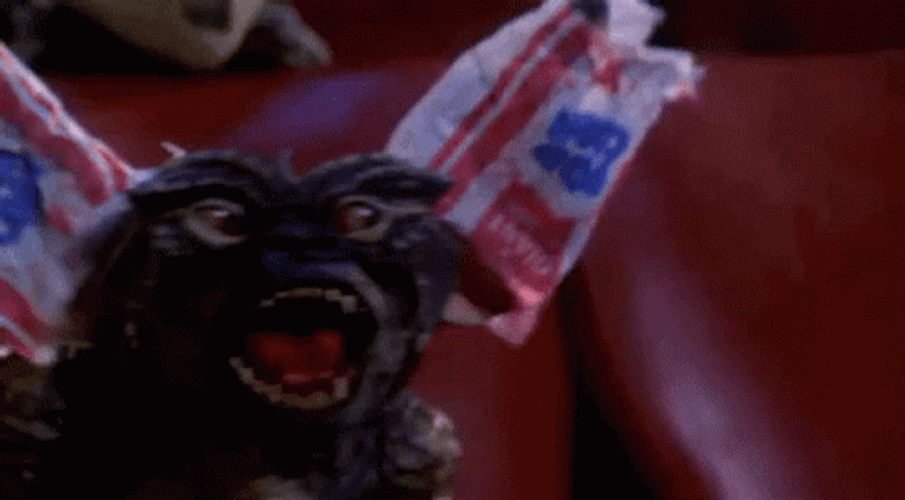 Gremlin Stripe Screaming GIF