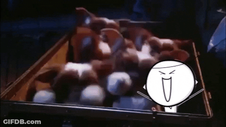 Gremlins Cartoon Jumping Happy GIF
