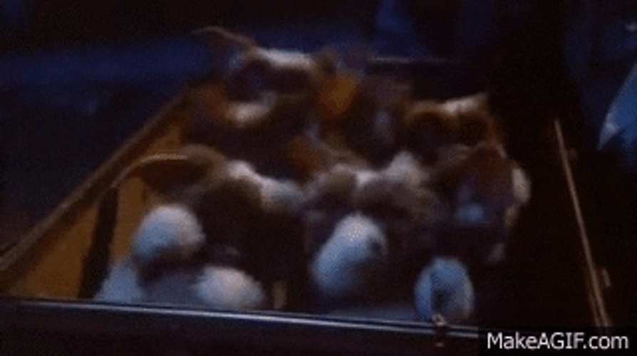 Gremlins Creepy Happy Jumping GIF