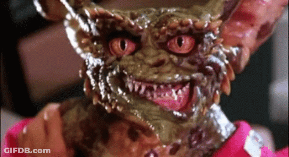 Gremlins Creepy Mad Face GIF