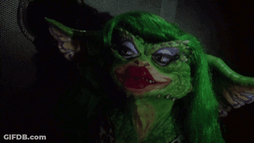 Gremlins Creepy Scary Lips GIF