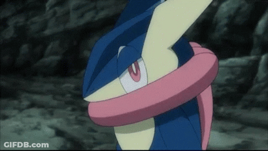 Greninja Agreeing GIF
