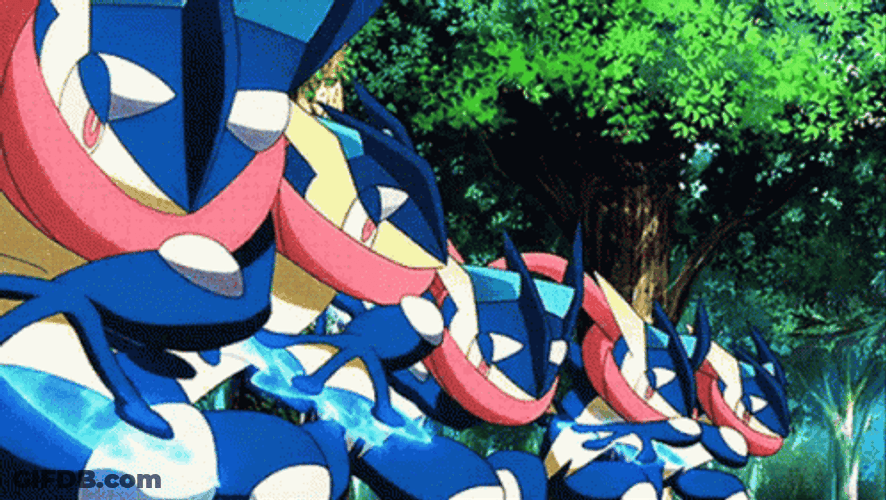Greninja Clone Attack GIF