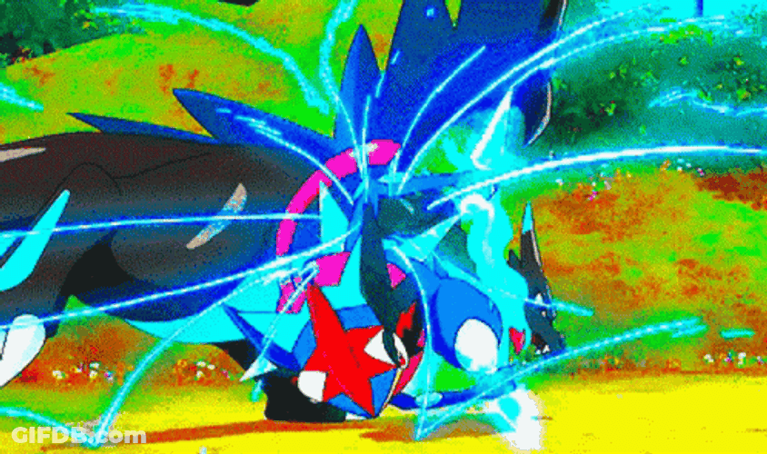 Greninja Fight Scene GIF