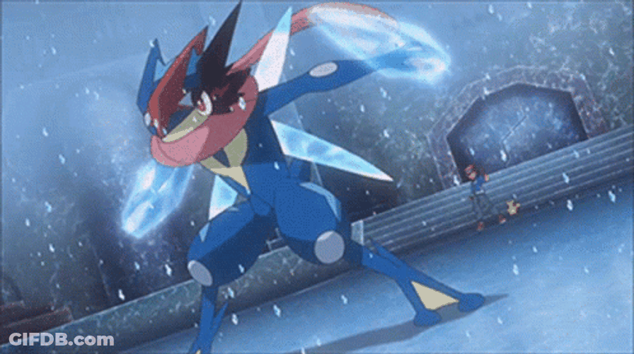 Greninja Ice Attack GIF
