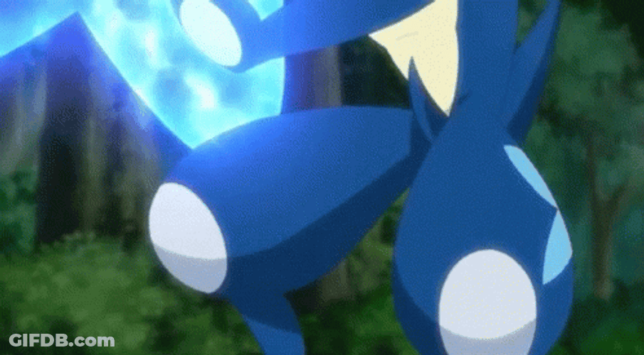 Greninja Ready To Attack GIF