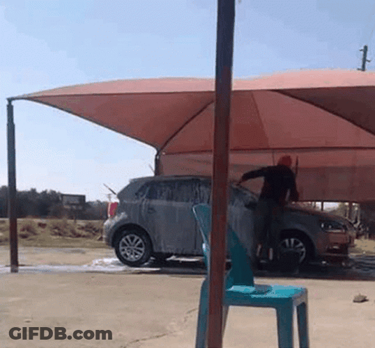 Grey Car Wash GIF