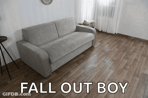 Grey Couch Fall Out Boy GIF