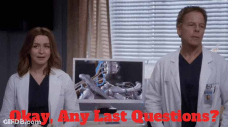 Grey's Anatomy Amelia Shepherd Any Questions GIF